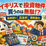 イギリスで投資物件を購入しても利益が出にくい現状を象徴するイラスト