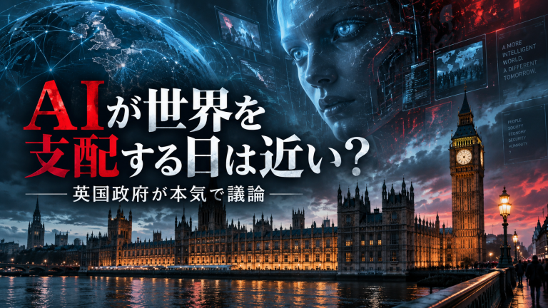 AIが世界を支配する日は意外と近い？英国政府が本気で議論する「AI制御不能」の未来