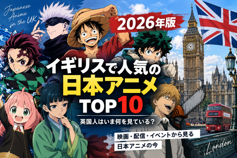【2026年版】イギリスで人気の日本アニメTOP10！英国人はいま何を見ている？